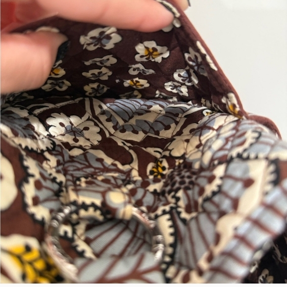 Vera Bradley Floral Patterned Tote Bag - Brown and Cream 14"x11 1/2" - Picture 7 of 7